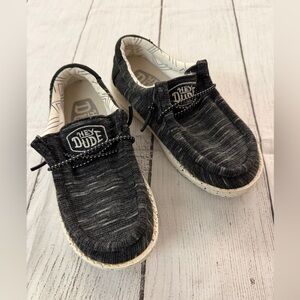 Hey Dude Kids Wally Toddler Stretch sz. K10, Charcoal slip ons.